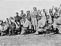 Abd al-Kádir al-Husajní se svými jednotkami v lednu 1948