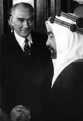 Abdalláh s Mustafou Kemalem Atatürkem v Turecku, 1937