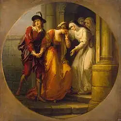Loučení Abelarda a Heloisy (před r. 1780)