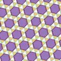 Zkosená trihexagonální síť, polopravidelná teselace