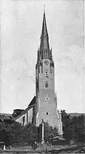 Věž kostela, architekt Imre Steindl, 1885