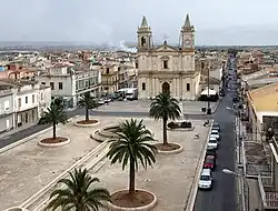 Piazza Libertà (náměstí Svobody) v centru města