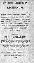 Synopsis methodica lichenum, 1814