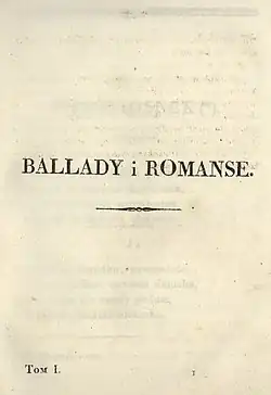 Titulní strana prvního vydání z roku 1822
