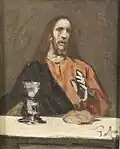 U stolu (Olej na dřevě)
