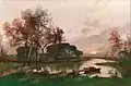 Krajina s rybníkem (kolem 1916)