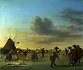 Golf na ledě v Haarlemu (1668, Národní galerie v Londýně)