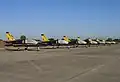 Letouny Aero L-39C Albatros akrobatického týmu Breitling Jet Team v roce 2009