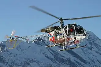 SA 315B Lama (HB-XFE) švýcarské společnosti Air Glaciers