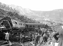 Důsledky srážky vlaku Penmaenmawr, září 1950