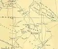 mapa z knihy Six mois chez les touareg du Ahaggar,