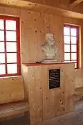 Hrad Aichelburg, interiér, busta Bertholda Marii