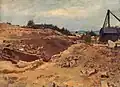 Lipnický lom, kol. 1952 (olej na plátně)