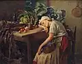 Usnula, kol. 1930 (olej na plátně)