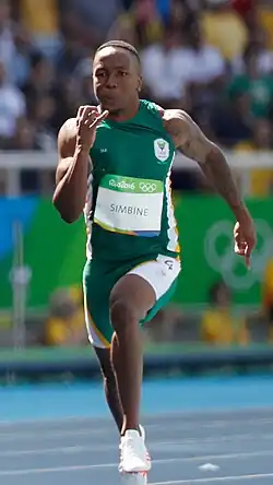 Akani Simbine (13. srpna 2016)