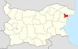 Obština na mapě Bulharska