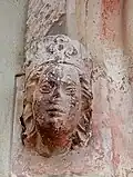 Plastika Alžběty Pomořanské na portálu kostela