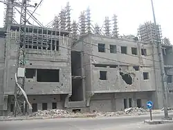 Jedna z nemocničních budov v lednu 2009