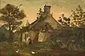 Albín Lhota Před stavením (1885)