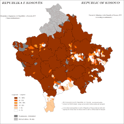 Albánci v Kosovu (sčítání lidu roku 2011)