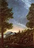 Albrecht Altdorfer, Dunajská krajina u Regensburgu (1528)