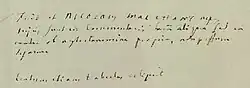 Albrecht von Haller – podpis
