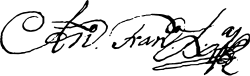 Aleijadinho – podpis