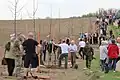 Sázení stromů během 2. etapy 6. dubna 2024