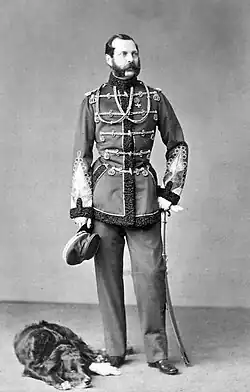 Alexandr II. a jeho pes Milord, 1870, (Di Rocco Wieler Private Collection, Toronto, Kanada)