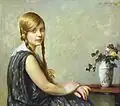 Alexander Jakesch - Sedící dívka (cca 1900)