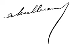 Alexandre Millerand, podpis