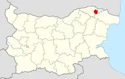 Obština na mapě Bulharska