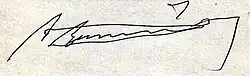 Alfonso García Robles, podpis