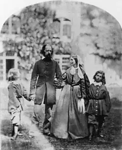 Oscar Gustav Rejlander: Alfred a Emily Tennysonovi se svými dětmi, asi 1862