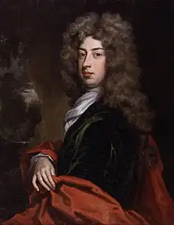 Algernon Capell, 2. hrabě z Essexu (1670–1710), generálporučík britské armády (portrét od Godfreye Knellera, 1705)
