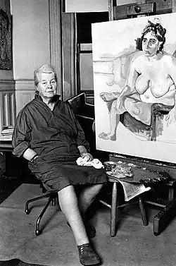 Alice Neelová na fotografii z roku 1976