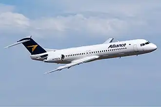 Fokker F100 společnosti Alliance Airlines