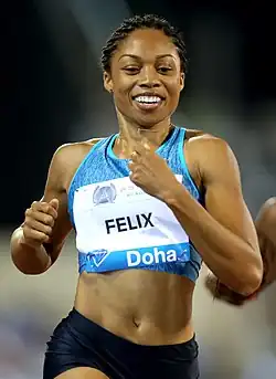 Allyson Felixová (19. srpna 2016)