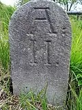 Starý německý hraniční kámen v místě Černý Kříž ve Fürstenwalde (Geising)
