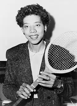 Althea Gibsonová v roce 1956.