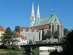 Kostel sv. Petra a Pavla na břehu Nisy
