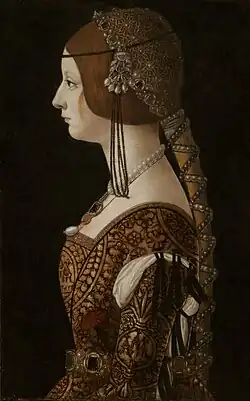 Bianca Marie Sforza kolem roku 1493