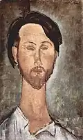 Zborowského portrét od Modiglianiho, olej na plátně, 1918