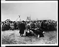Ženy ze vsi v provincii Samara děkující zástupcům ARA, 1922