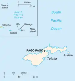 Pago Pago na mapě