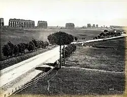 Via Appia Nuova a akvadukt de Claude