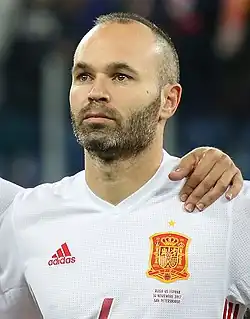 Andrés Iniesta v dresu Španělska (2017)