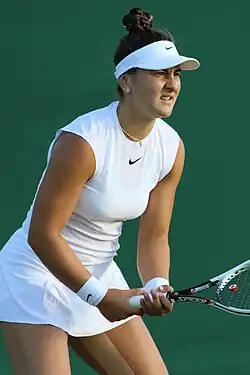 Bianca Andreescuová ve Wimbledonu 2017