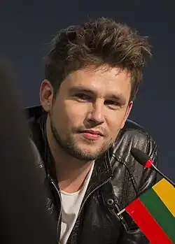 Andrius Pojavis na tiskové konferenci, Eurovision Song Contest 2013