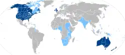 Mapa rozšíření jazyka